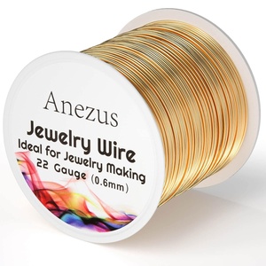 image:image22 Gauge Jewelry Wire Anezus Craft Wire Tarnish Resistant Copper Beading Wire for Jewelry Making Supplies and Crafting Antique Bronze 49 Yards45 MetersKC Gold