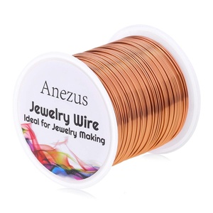 image:image22 Gauge Jewelry Wire Anezus Craft Wire Tarnish Resistant Copper Beading Wire for Jewelry Making Supplies and Crafting Antique Bronze 49 Yards45 MetersCopper