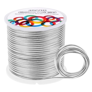 image:imageAnezus 12 Gauge Aluminum Wire 100 Feet  2mm Metal Armature Bendable Sculpting Wire for Crafts Wreath Making Jewelry Making Beading Floral Silversilver
