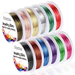 image:imageAnezus 12 Rolls Jewelry Wire Craft Wire Tarnish Resistant Beading Wire for Jewelry Making Supplies