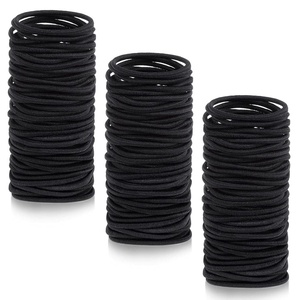 image:imageAnezus 250 Pcs Black Elastics Small Hair Ties Elastics Small Hair Rubber Bands Accessories Ponytail Holders for Women Girls Baby Toddlers Men with Thick Straight Curly Hair 3 mm