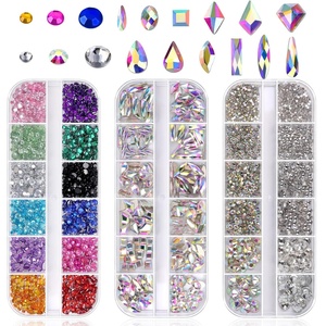 image:imageAnezus 4728Pcs Nail Gems with Crystals Rhinestones Jewls Pickup Tool Pen for Nails Nail Art Supplies Diamond Stones for Nails Decoration Makeup Clothes Shoes