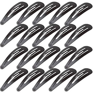 image:imageAnezus 80 Pcs Hair Clips Hair Barrettes 2 Inch Snap NonSlip Metal Hair Clipsblack