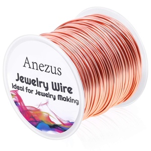 image:imageAnezus Craft Wire  Tarnish Resistant Copper Beading Wire for Jewelry Making Supplies Black 18 GaugeCopper