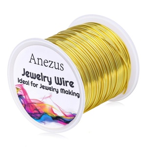 image:imageAnezus Craft Wire  Tarnish Resistant Copper Beading Wire for Jewelry Making Supplies Black 18 GaugeGold