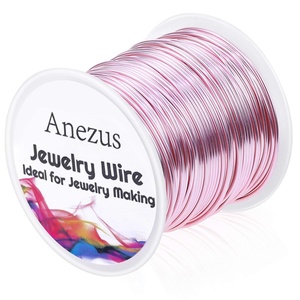 image:imageAnezus Craft Wire  Tarnish Resistant Copper Beading Wire for Jewelry Making Supplies Black 18 GaugeRose Gold Pink