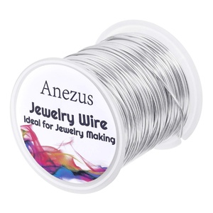 image:imageAnezus Craft Wire  Tarnish Resistant Copper Beading Wire for Jewelry Making Supplies Black 18 GaugeSilver