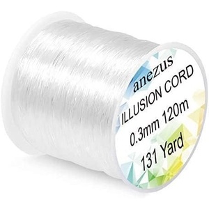 image:imageAnezus Fishing Wire for Hanging Clear Fishing Line Invisible String Strong Monofilament Line for Hanging Decorations and Crafts03mm  15lb