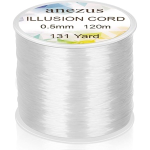 image:imageAnezus Fishing Wire for Hanging Clear Fishing Line Invisible String Strong Monofilament Line for Hanging Decorations and Crafts05mm  30lb