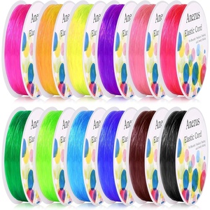 image:imageElastic String for Bracelets Anezus 12 Rolls Crystal Beading Wire for Jewelry Making Stretch Magic Bead Cord for Beading Bracelets and Jewelry MakingCrystal Round