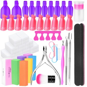 image:imageGel Polish Remover Kit Anezus 1045pcs Gel Nail Polish Remover Tools with Nail Clips Nail Wipes Cuticle Pusher and Cutter Nail Buffer and Files for Acetone Acrylic Nail Remover