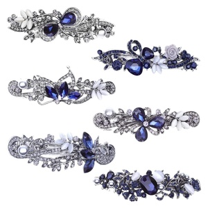 image:imageHair Barrettes for Women Anezus 6 Pcs Crystal Rhinestones Hair Barrettes Fancy Vintage Spring French Hair Clips for Women Girls Hair Styling Tools Accessories