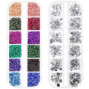 image:imageNail Crystals Anezus 4700 Pcs Nail Jewels Nail Gems Rhinestones Nail Stones for Nail Decals and Nail Art Supplies 4700 Pcs Nail Jewels