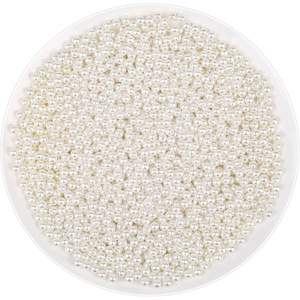 image:imagePearl Beads for Craft Anezus 200pcs Ivory Faux Fake Pearls 12 MM Sew on Pearl Beads with Holes for Jewelry Making Bracelets Necklaces Hairs Crafts Decoration and Vase Filler4 MM