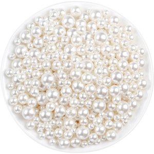 image:imagePearl Beads for Craft Anezus 200pcs Ivory Faux Fake Pearls 12 MM Sew on Pearl Beads with Holes for Jewelry Making Bracelets Necklaces Hairs Crafts Decoration and Vase FillerVarious Sizes