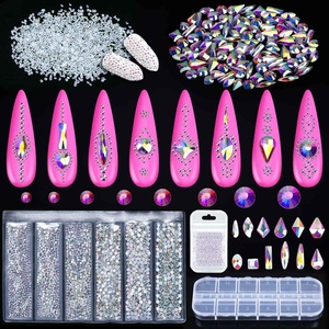 image:imageRhinestones for Nails Anezus 3268 Pcs Nail Rhinestones Crystals Rhinestones for Nails Nail Art Supplies Nail Gems Jewels for Nails Decoration Makeup Clothes Shoes