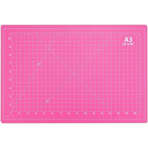 image:imageanezus Self Healing Sewing Mat 12inch x 18inch Rotary Cutting Mat Double Sided 5Ply Craft Cutting Board for Sewing Crafts Hobby Fabric Precision Scrapbooking ProjectPink