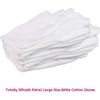 image:image6 Pairs White Cotton Gloves for Dry Hands Eczema SPA Moisturizing Work Glove Liners for Serving Costume InspectionLarge