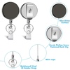 image:imageAnezus 2 Pack Retractable Badge Holder Retractable Keychain Heavy Duty ID Card Badge Holder Retractable Reel Clip with Key Ring Belt Clip for Name Card Keycard