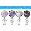 image:imageAnezus 2 Pack Retractable Badge Holder Retractable Keychain Heavy Duty ID Card Badge Holder Retractable Reel Clip with Key Ring Belt Clip for Name Card Keycard