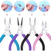 image:imageAnezus 4Pcs Jewelry Pliers Tool Set Includes Needle Nose Pliers Round Nose Pliers Wire Cutters and Bent Nose Pliers for Jewelry Beading Repair Making Supplies