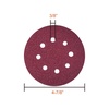 image:imageAnezus 75 Pcs 5 Inch 8 Holes Sanding Discs 80 100 120 240 320 Grit Hoop and Loop Sandpaper for Random Sander