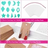 image:imageFaux Leather Sheets for Jewelry Making Supplies Anezus Leather Earring Making Kit Include 30 Pcs Faux Leather Sheet 240pcs Earring Hooks and Tools for Jewelry Earrings Making DIY Craft