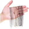 image:imageJewelry Chains for Making Jewelry Anezus 48 Feet Stainless Steel Silver Bronze and Black Chains with Jump Rings and Lobster Clasps for Jewelry Necklace and Bracelet Making 20 mm