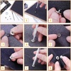 image:imageSnap Buttons and Leather Rivets Anezus 120 Set Leather Snap Fasteners Kit and 240 Sets Leather Rivets with Setting Tools for Leather Craft Repairs Decoration