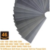 image:imageWet Dry Sandpaper Assortment 46 Pack 120 to 7000 Sand Paper Assorted Grit 9 x 36 Inches Waterproof Sanding Paper Sheets for Automotive Wood Sanding Car Metal Plastic Glass Polishing