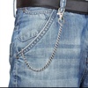 image:imageanezus 2Pcs Chain Belt Set Wallet Chain Pants Chain Pocket Chain with Keyring for Pants Belt Jeans Wallets and keys 16 amp 20