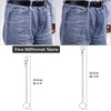 image:imageanezus 2Pcs Chain Belt Set Wallet Chain Pants Chain Pocket Chain with Keyring for Pants Belt Jeans Wallets and keys 16 amp 20