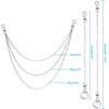 image:imageanezus 3pcs Belt Chain Pocket Chain Chains for Wallet Pants Jeans Goth Accessories for Eboy Egirl Men and Women