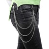 image:imageanezus 3pcs Belt Chain Pocket Chain Chains for Wallet Pants Jeans Goth Accessories for Eboy Egirl Men and Women