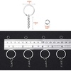 image:imageanezus Key Chain Rings 100Pcs Key Chains Keychain Rings Bulk Flat Key Ring Blanks Key Hook Keychain Hardware for Shrinky Dink and Keychain Craft