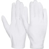 image:image6 Pairs White Cotton Gloves for Dry Hands Eczema SPA Moisturizing Work Glove Liners for Serving Costume InspectionLarge