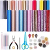image:imageFaux Leather Sheets for Earrings Anezus Earring Making Supplies Kit Include 26 Pcs Faux Leather Sheet 280pcs Earring Hooks Jumps Rings and Tools for DIY Craft Jewelry Earrings Making