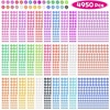 image:imageRhinestone Stickers Anezus 4950pcs Adhesive Stick on Gems Face Jewels Stickers Self Adhesive Rhinestones for Crafts Makeup and Decorations 30 Colors 4 SizesSmall