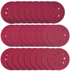 image:imageAnezus 75 Pcs 5 Inch 8 Holes Sanding Discs 80 100 120 240 320 Grit Hoop and Loop Sandpaper for Random Sander