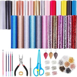image:imageFaux Leather Sheets for Earrings Anezus Earring Making Supplies Kit Include 26 Pcs Faux Leather Sheet 280pcs Earring Hooks Jumps Rings and Tools for DIY Craft Jewelry Earrings Making