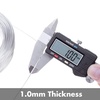 image:imageAnezus 18 Gauge 328 FT Bendable Aluminum Sculpting Wire  1mm Silveraluminum wire with cutter18 gauge Pack of 2