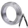 image:imageAnezus 18 Gauge 328 FT Bendable Aluminum Sculpting Wire  1mm Silveraluminum wire with cutter18 gauge
