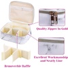 image:imageMarble Makeup Bags Anezus 2Pcs Makeup Pouch Marble Cosmetic Case Waterproof Travel Bag for Women Girls